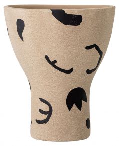 Bloomingville Nans vase terracotta height 27 cm sand, black