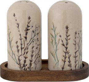 Bloomingville Bea salt & pepper shaker set of 2 height 11 cm cream multicolor