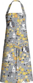 Finlayson Moomin Unelmoi apron (eco-tex) gray, yellow, orange