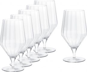 Georg Jensen Bernadotte beer glass 45 cl clear 6 pcs