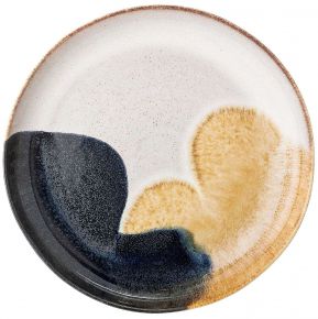 Bloomingville Jules plate Ø 35 cm yellow black cream