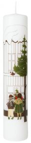 Holmegaard Christmas 2022 calendar candle height 25 cm Ø 5 cm
