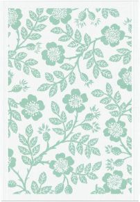 Ekelund Summer Nyponros tea towel (oeko-tex) 35x50 cm light green, white