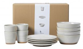 Broste Copenhagen Grød breakfast dish set 12 pcs white