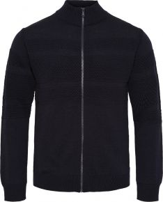 REDGREEN Men cardigan with zipper navy Kresten