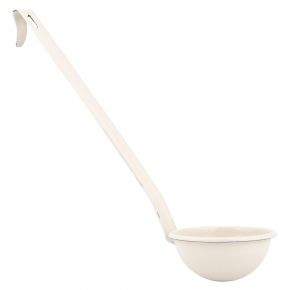 Kockums Jernverk soup ladle enamel length 33 cm