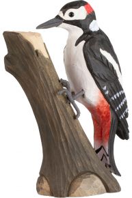 Wildlife Garden DecoBird great wood pecker hand carved