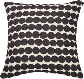 Marimekko Räsymatto cushion cover 50x50 cm woven pattern black, white