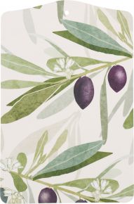 Klippan Olive cutting board / serving board 19x29 cm violet, green, cream white