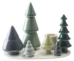 Dottir Nordic Design Winter Stories candlestick forest height 14.5 cm length 19 cm width 10 cm