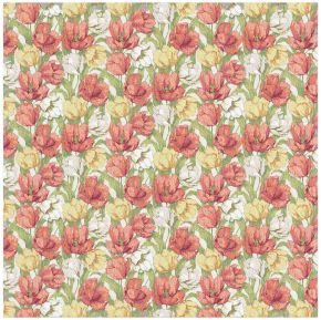 Ekelund Blooming Tulips tablecloth (eco-tex) 145x145 cm