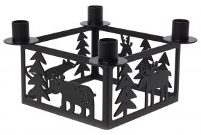 Bengt & Lotta Forest candlestick 12.5x22 cm 4 flame black