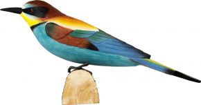 Wildlife Garden Decobird bee eater hand carved