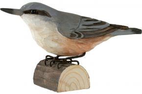 Wildlife Garden DecoBird nuthatch hand carved