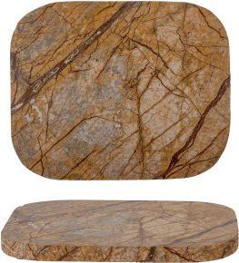 Bloomingville serving board marble 24x30 cm brown Deborah