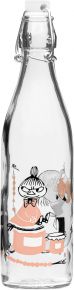 Muurla Moomins Marmelade glass bottle 0.5 l pink, clear