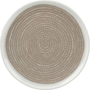 Marimekko Siirtolapuutarha (allotment) Oiva plate Ø 13.5 cm beige, cream white