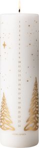 Georg Jensen Christmas 2023 calendar candle gold height 25 cm Ø 6 cm