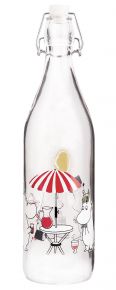 Muurla Moomin summer time glass bottle closable 1 l