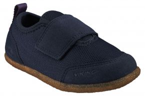 Viking Footwear Unisex kids felted slipper with velcro Hnoss
