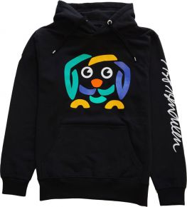 Bo Bendixen unisex hooded sweatshirt fleece (oeko-tex) printed dog navy