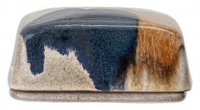 Bloomingville Jules butter dish yellow, black, beige