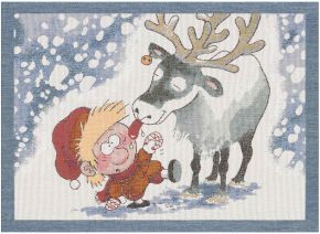 Ekeklund Mauri Kunnas Moose Rudolf placemat (oeko-tex) 35x48 cm