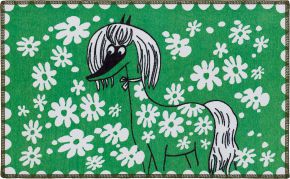 Vallila Moomins Hevonen (horse) doormat / carpet 50x80 cm green, white, black