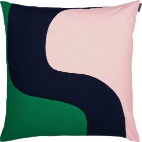 Marimekko Seireeni (Siren) Cushion Cover 50x50 cm (eco-tex) green, peach