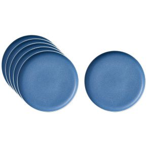 Studio Round North plate Ø 21 cm matt white, matt coloured river 6 pcs