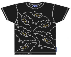 Bo Bendixen Unisex kids T-Shirt black Bat