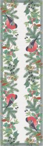 Ekelund Christmas & Winter Bullfinch table runner (oeko-tex) 35x120 cm