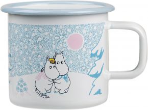 Muurla Moomin Let it Snow mug 0.37 l enamel white, multicolored