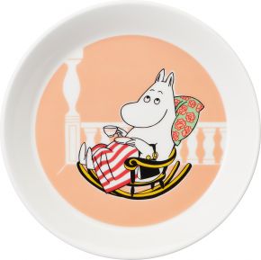 Moomin by Arabia Moomins Moominmama Marmalade plate Ø 19 cm aprocot, green, red