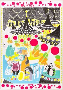 Vallila Moomin Juhlat (fair) carpet 140x200 cm multicolored