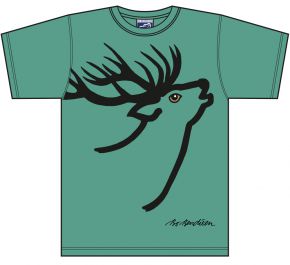 Bo Bendixen Unisex T-Shirt green Deer