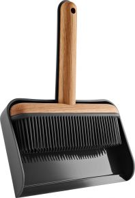 Eva Solo dustpan with broom black, wood 2 pcs