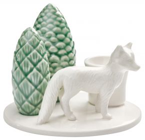 Dottir Nordic Design Winter Stories candlestick fox height 8 cm