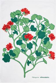 Almedahls geranium tea towel 47x70 cm red, white