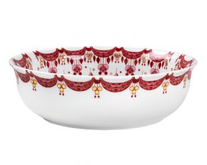 Bjørn Wiinblad Christmas Guirlande bowl Ø 24 cm red, white