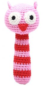 Naturezoo Crocheted Rattle Stick Owl