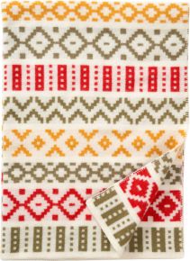 Klippan Torp woollen blanket (lambswool - eco-tex) 130x180 cm multicolor