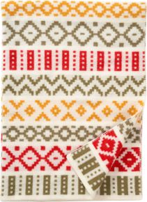 Klippan Torp woollen blanket 130x180 cm (oeko-tex) multicolor