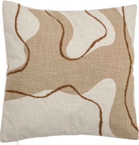 Bloomingville cushion 45x45 cm beige, brown Alton