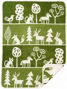 Klippan Wildlife Baby chenille blanket (eco-tex) 70x90 cm