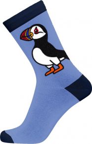 Bo Bendixen Unisex socks blue Puffin