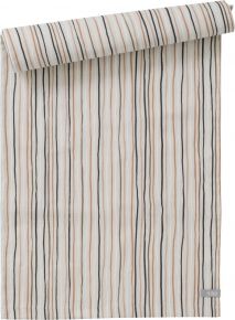 Spira of Sweden Stripe table runner (oeko-tex) 42x140 cm multi yellow, natural