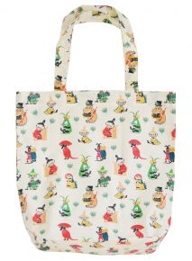 Opto Design Moomin 50's pattern carry bag
