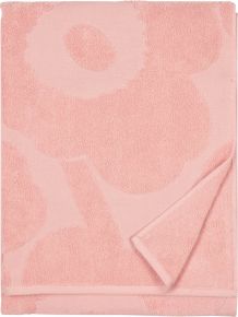 Marimekko Unikko shower towel 75x150 cm pink, powder