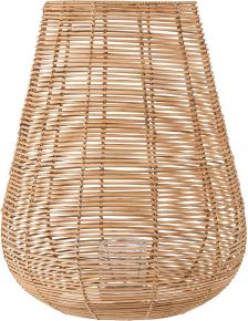 Bloomingville lantern with glass insert rattan height 56 cm Ø 45 cm natural Sarona